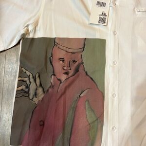 Jungles Jungles White Button-Up Shirt